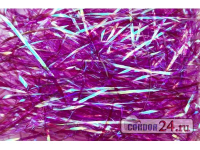Люрекс голографический, толщина 2 мм., цвет фиолетовый  